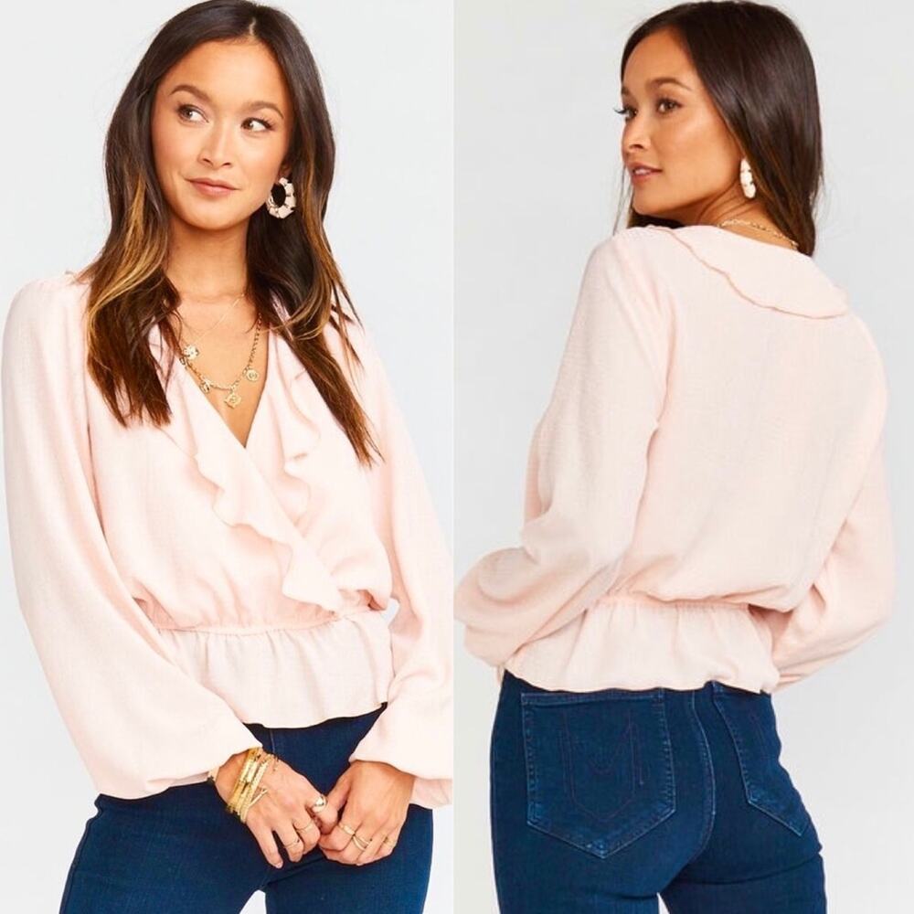 Show Me Your MuMu Pink Speckle Dots Brewster Top
